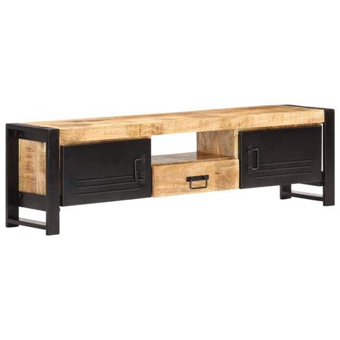 Rustika Rowe -  TV Cabinet 140x30x40 cm Rough Mango Wood